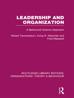 cover image of Leadership and Organization (RLE